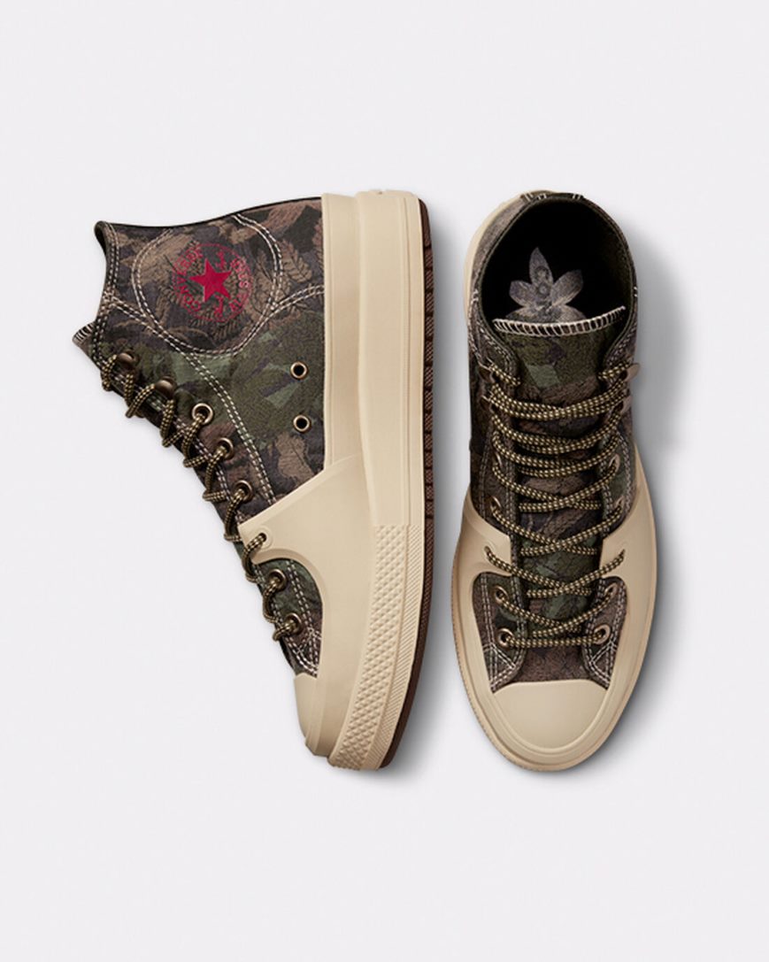 Men's Converse Chuck Taylor All Star Construct Black Joy High Top Shoes Olive / Beige | AU 4C90ET